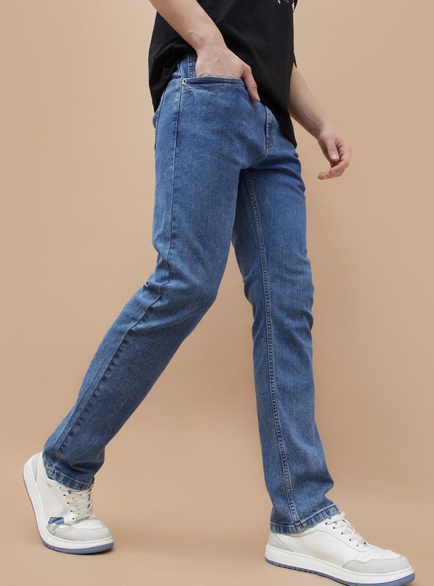 DENIMIZE Washed Slim Straight Jeans