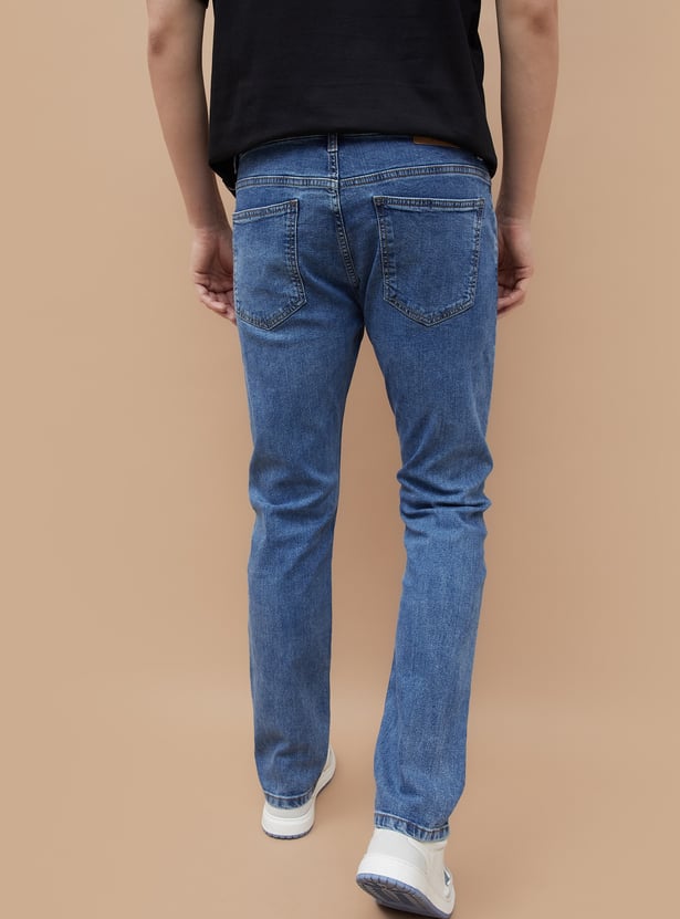 DENIMIZE Washed Slim Straight Jeans