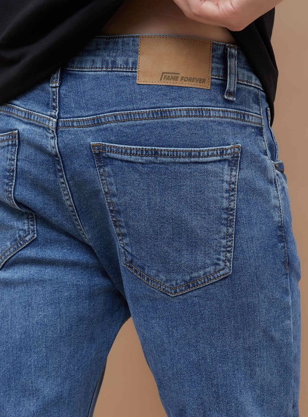 DENIMIZE Washed Slim Straight Jeans