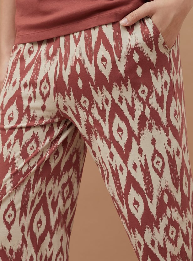 GINGER Ikat Print Night Suit