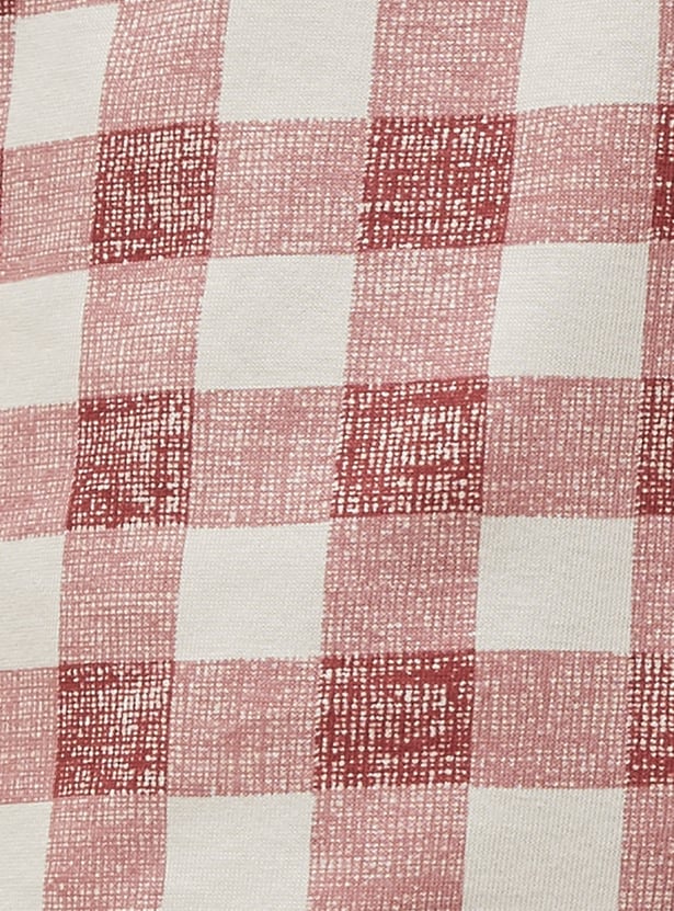 GINGER Checked Elasticated Shorts