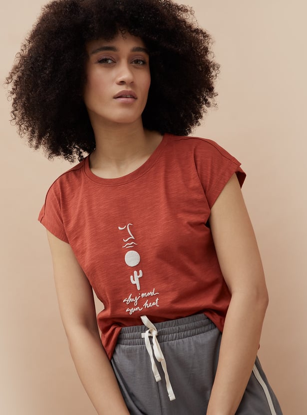 GINGER Embossed Lounge T-shirt
