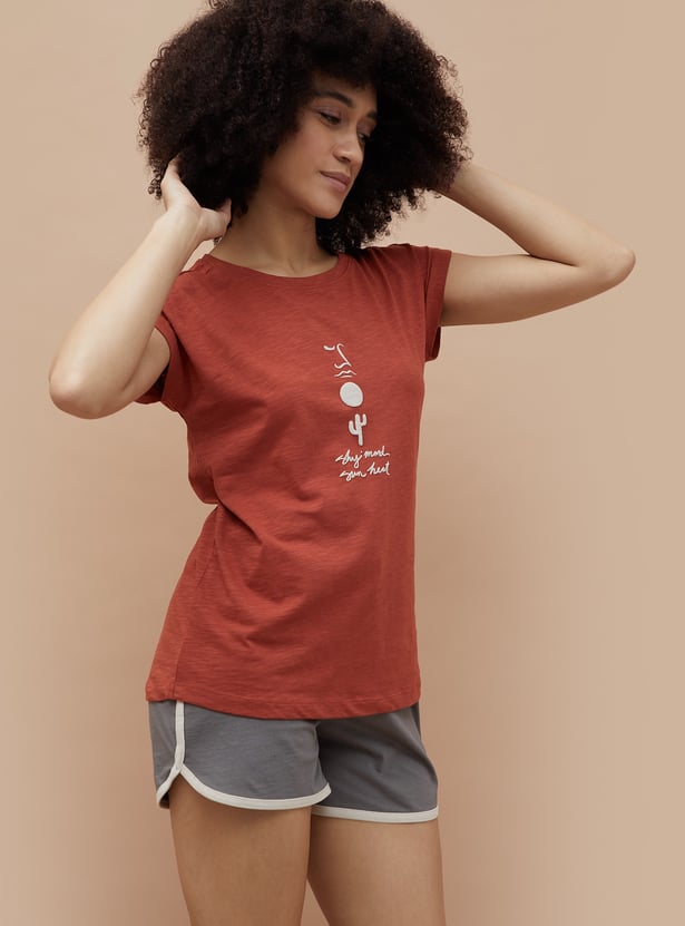 GINGER Embossed Lounge T-shirt