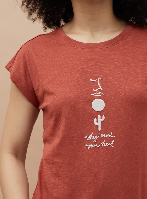 GINGER Embossed Lounge T-shirt