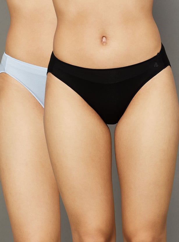 JOCKEY Solid Bikini Panties - Pack of 2