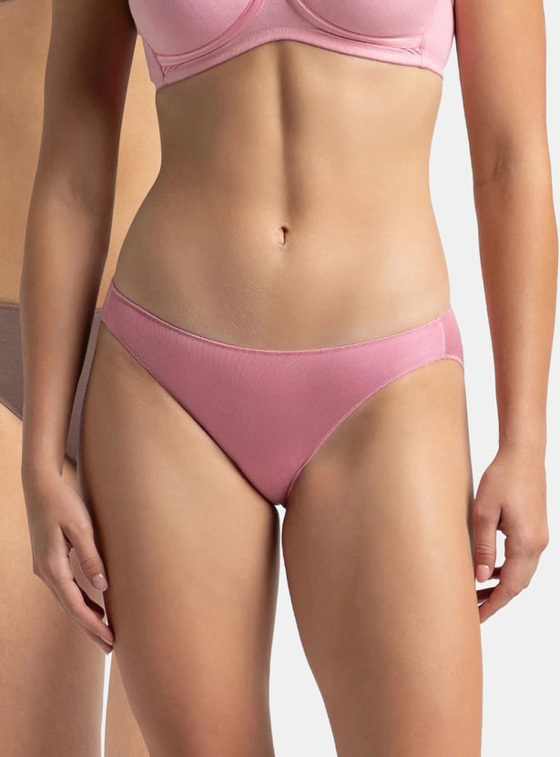 JOCKEY Solid Bikini Panties - Pack of 2