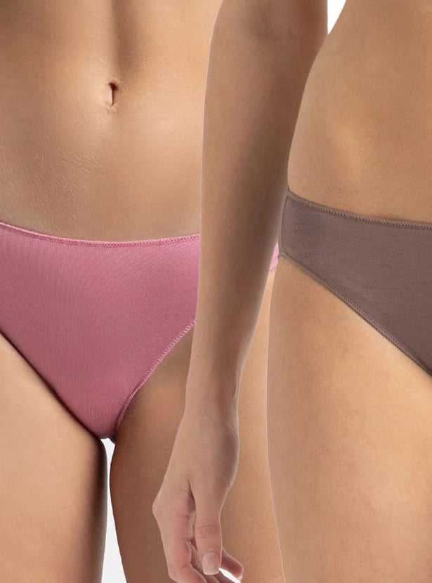JOCKEY Solid Bikini Panties - Pack of 2