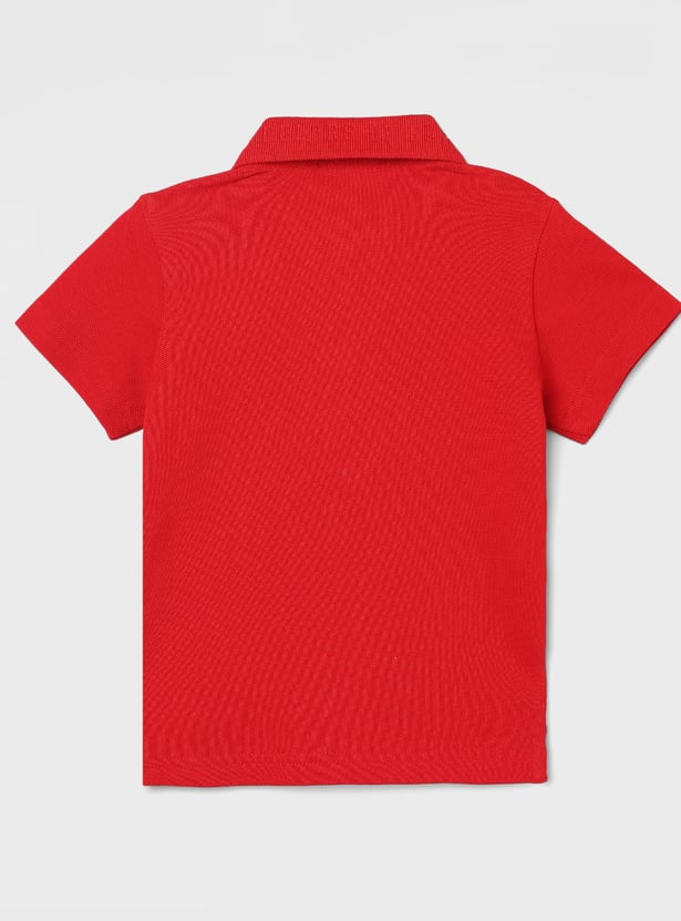 UNITED COLORS OF BENETTON Boys Solid Polo T-shirt
