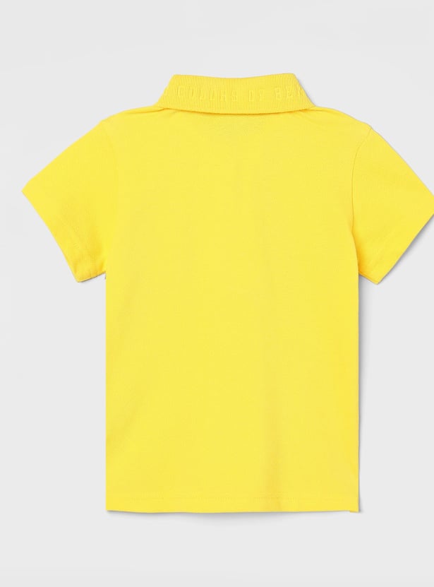 UNITED COLORS OF BENETTON Boys Solid Polo T-shirt