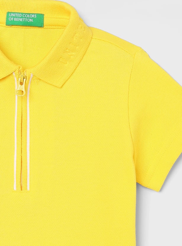 UNITED COLORS OF BENETTON Boys Solid Polo T-shirt