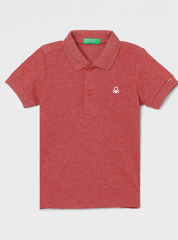 UNITED COLORS OF BENETTON Boys Solid Polo T-shirt