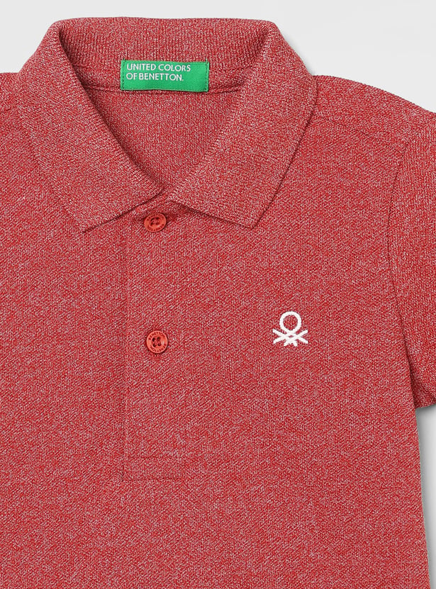UNITED COLORS OF BENETTON Boys Solid Polo T-shirt