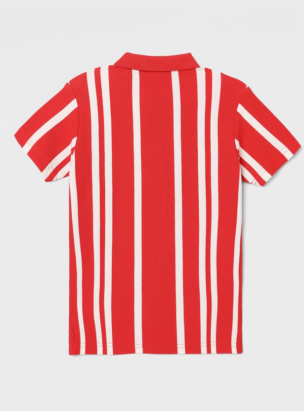 UNITED COLORS OF BENETTON Boys Striped Polo T-shirt