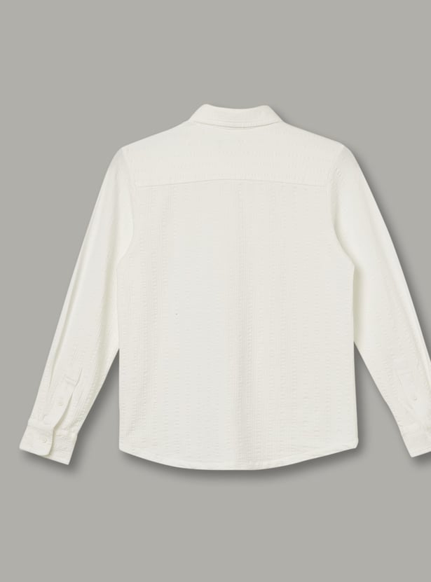 UNITED COLORS OF BENETTON Boys Textured Shirt