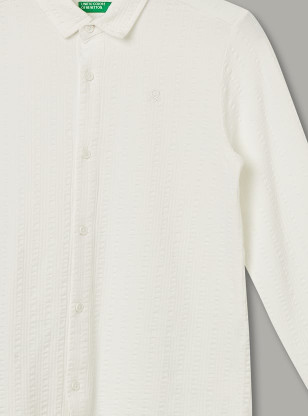 UNITED COLORS OF BENETTON Boys Textured Shirt