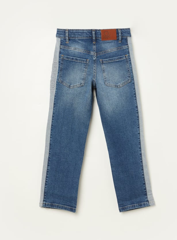 UNITED COLORS OF BENETTON Boys Washed Straight Fit Jeans