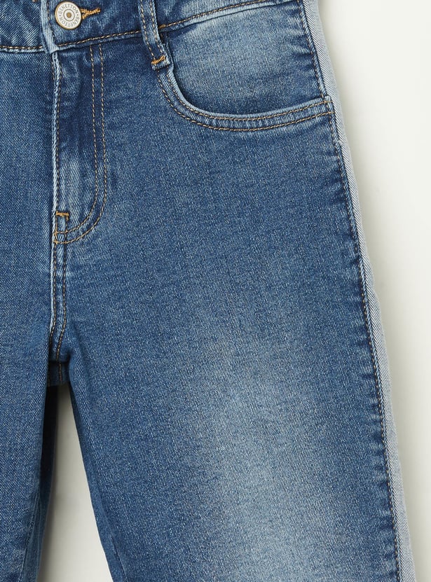 UNITED COLORS OF BENETTON Boys Washed Straight Fit Jeans