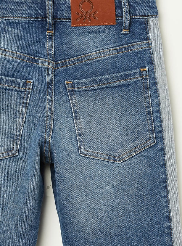UNITED COLORS OF BENETTON Boys Washed Straight Fit Jeans