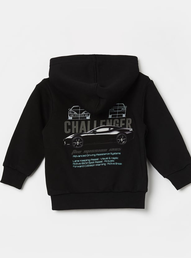 UNITED COLORS OF BENETTON Boys Back Print Hooded Sweatshirt