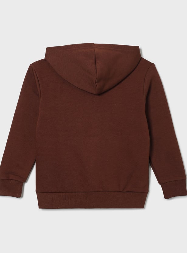 UNITED COLORS OF BENETTON Boys Printed Hooded Sweatshirt