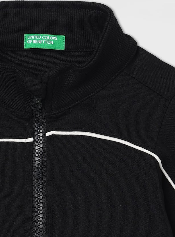 UNITED COLORS OF BENETTON Boys Contrast Trim Jacket