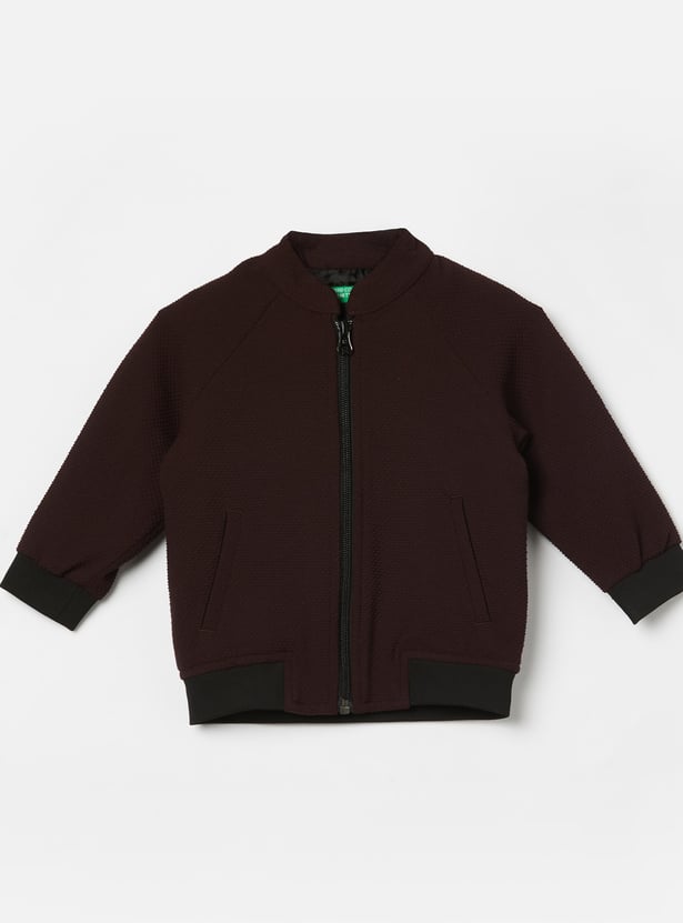 UNITED COLORS OF BENETTON Boys Textured Bomber Jacket