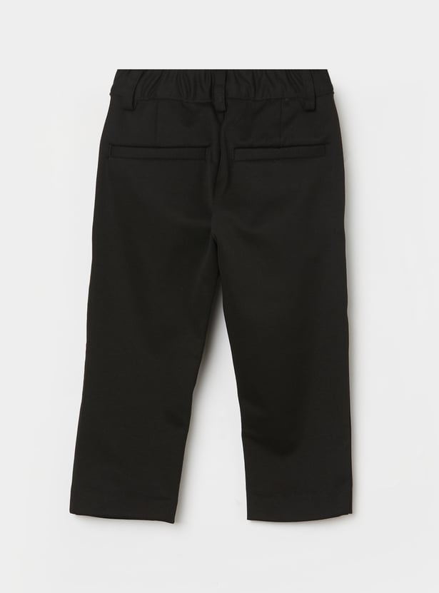 UNITED COLORS OF BENETTON Boys Solid Slim Fit Trousers