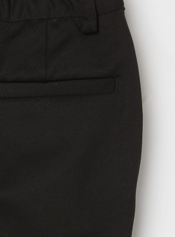 UNITED COLORS OF BENETTON Boys Solid Slim Fit Trousers