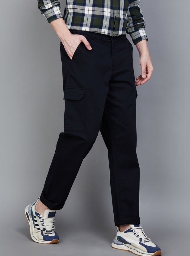 UNITED COLORS OF BENETTON Solid Regular Fit Cargos