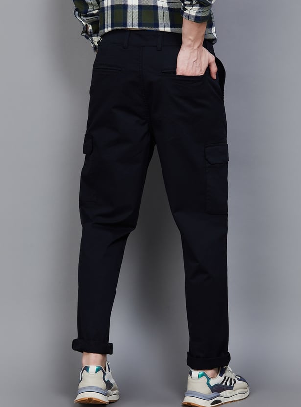 UNITED COLORS OF BENETTON Solid Regular Fit Cargos
