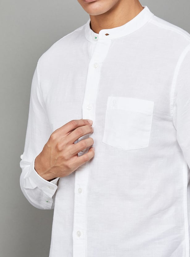 UNITED COLORS OF BENETTON Textured Regular Fit Shirt