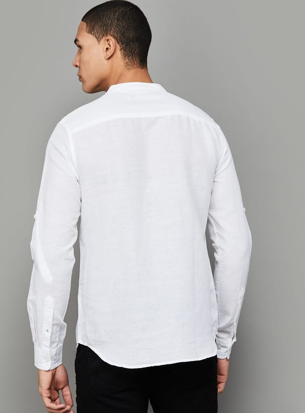 UNITED COLORS OF BENETTON Textured Regular Fit Shirt