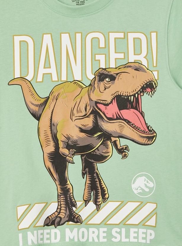 KIDSVILLE Boys Dinosaur Print T-shirt