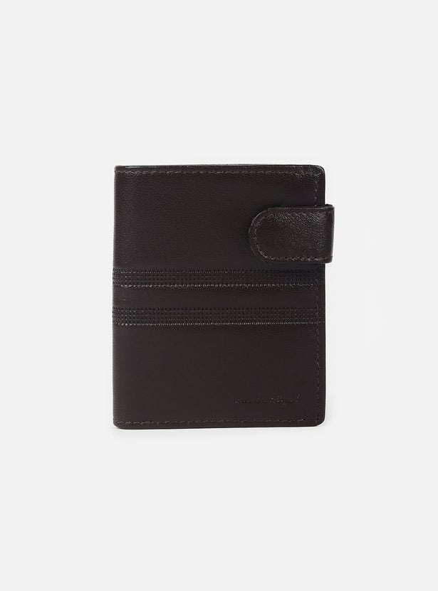 ALLEN SOLLY Textured Bi-Fold Wallet