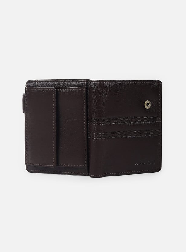 ALLEN SOLLY Textured Bi-Fold Wallet