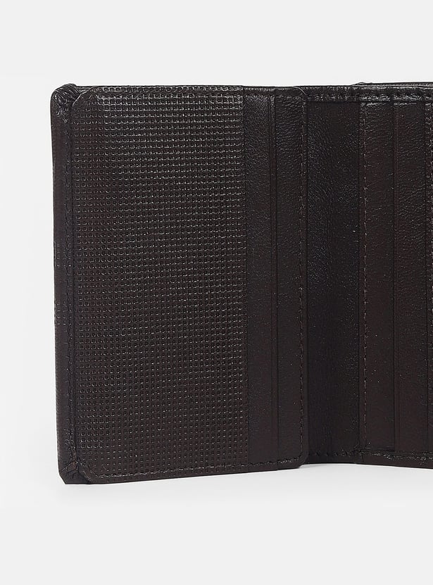 ALLEN SOLLY Textured Bi-Fold Wallet