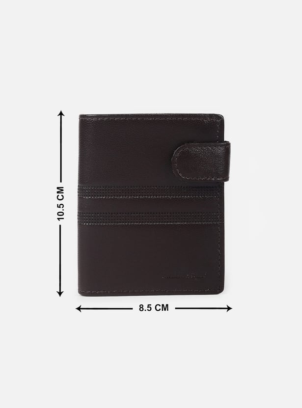ALLEN SOLLY Textured Bi-Fold Wallet