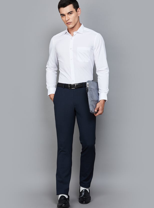 LOUIS PHILIPPE Solid Classic Fit Formal Shirt