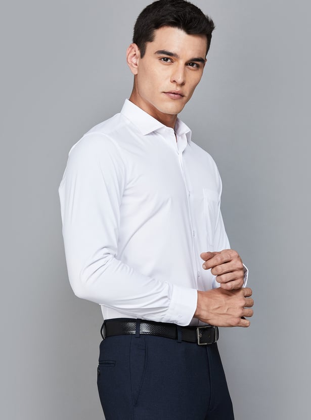 LOUIS PHILIPPE Solid Classic Fit Formal Shirt
