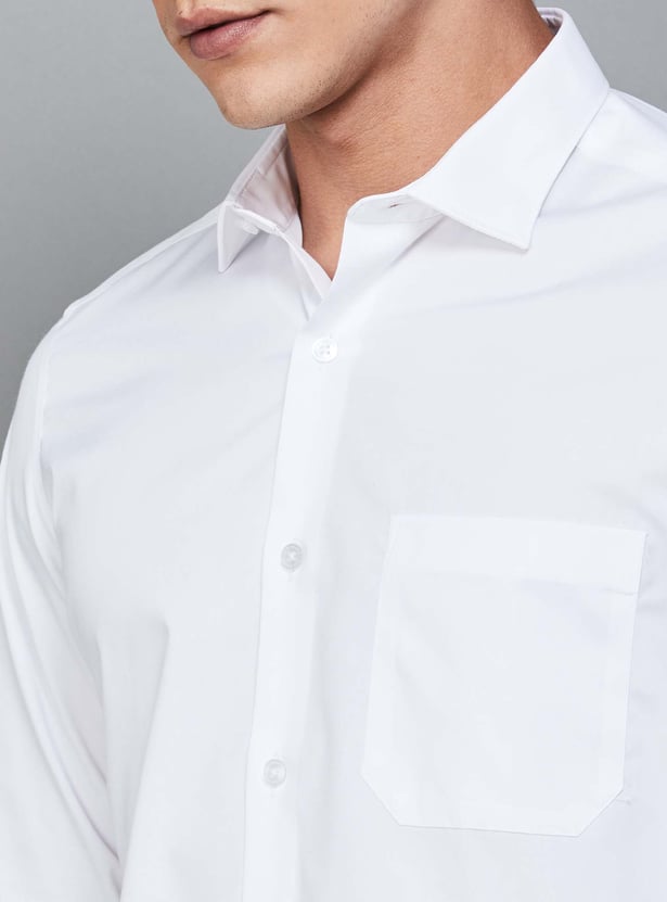 LOUIS PHILIPPE Solid Classic Fit Formal Shirt