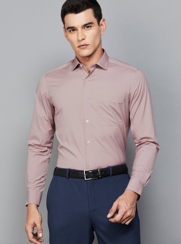 LOUIS PHILIPPE Solid Classic Fit Formal Shirt