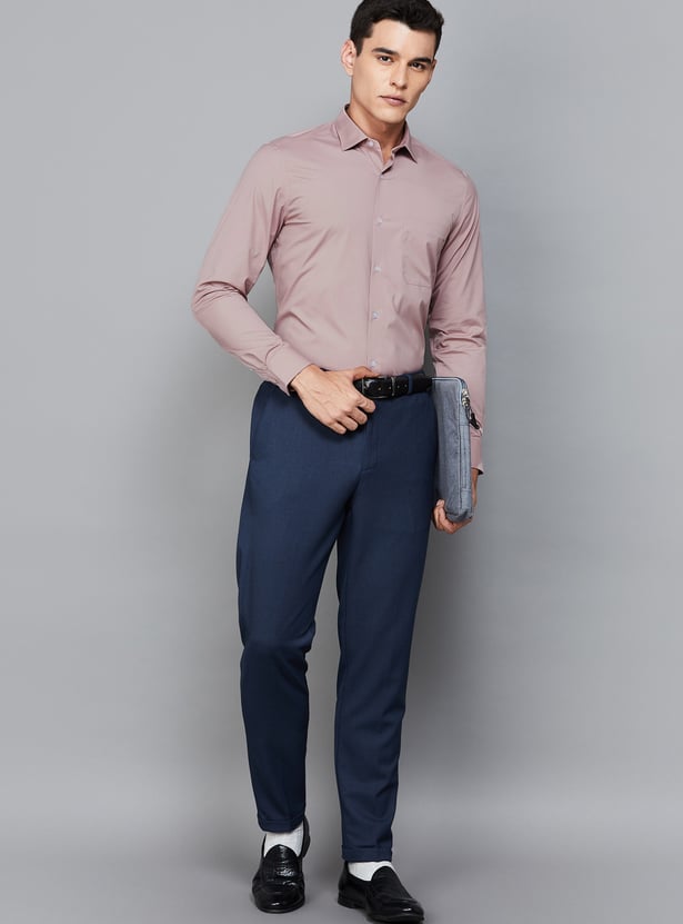 LOUIS PHILIPPE Solid Classic Fit Formal Shirt