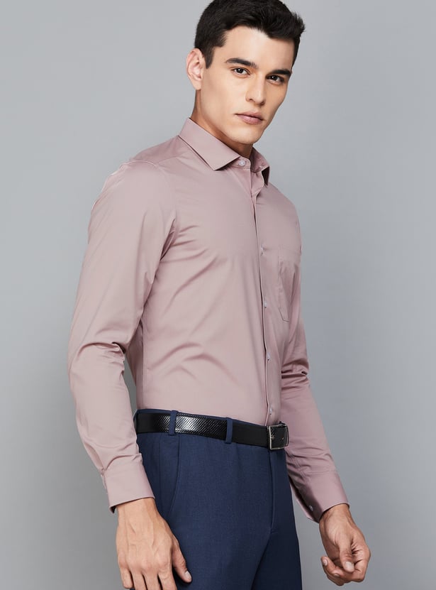 LOUIS PHILIPPE Solid Classic Fit Formal Shirt