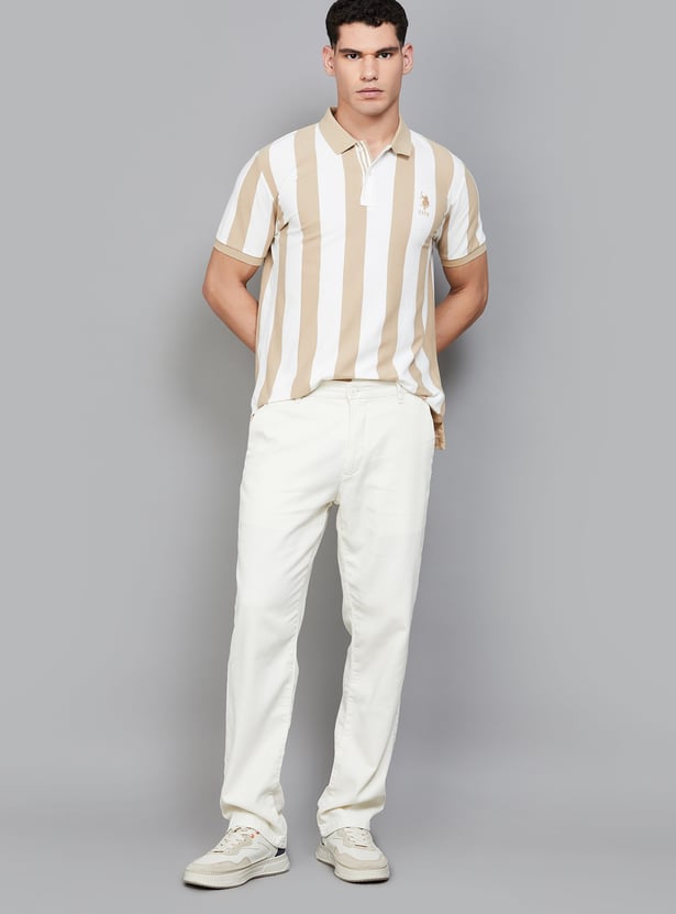 US POLO ASSN Striped Polo T-shirt