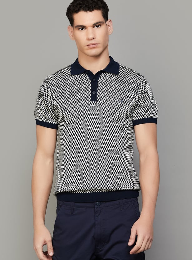 US POLO ASSN Patterned Polo T-shirt