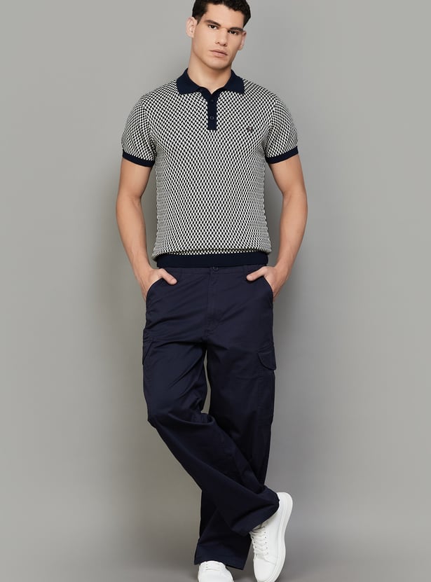 US POLO ASSN Patterned Polo T-shirt