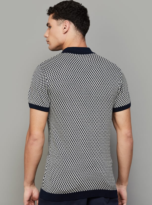 US POLO ASSN Patterned Polo T-shirt