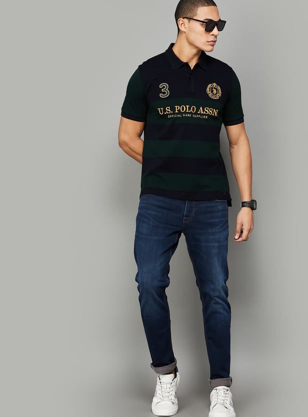 US POLO ASSN Striped Polo T-shirt