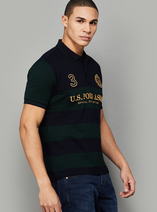 US POLO ASSN Striped Polo T-shirt