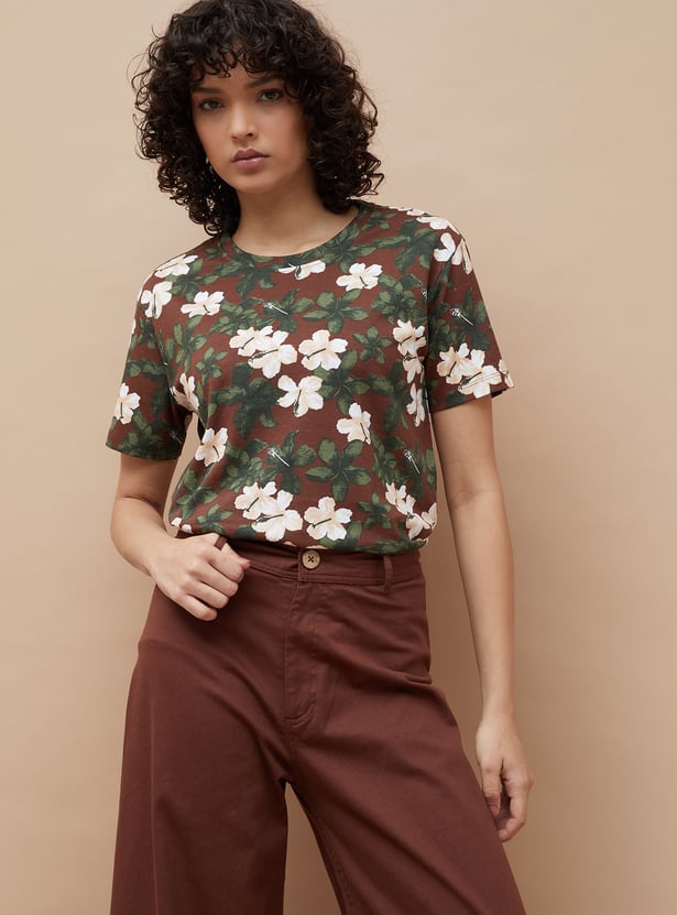COLOUR ME Floral Print Top